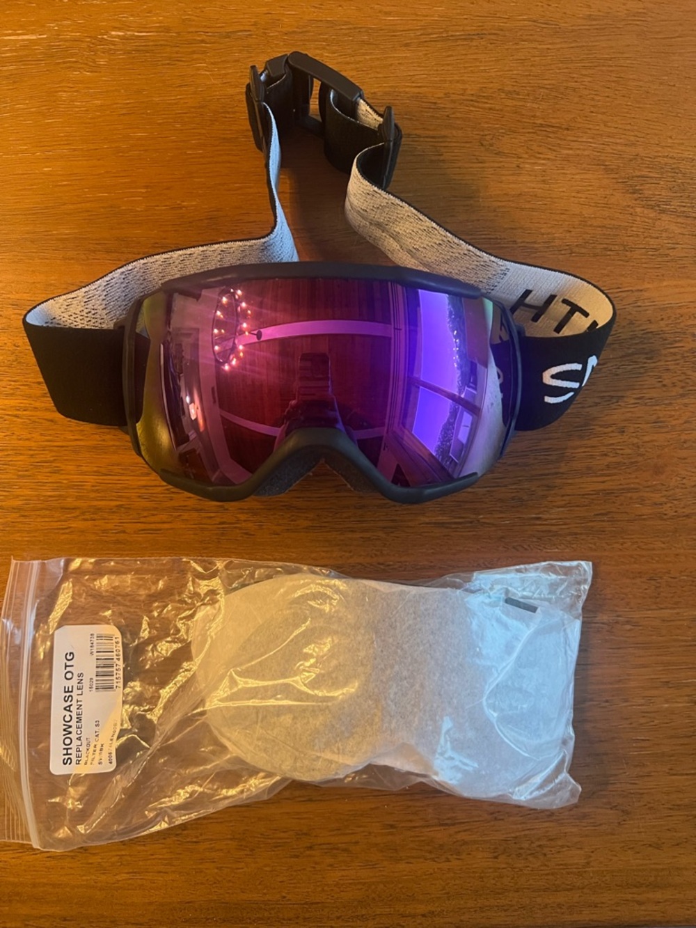Smith Showcase OTG Snow/Ski Goggles + Replacement Lenses | Black/Purple